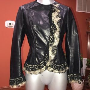 Leather jeacket handmade